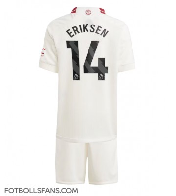 Manchester United Christian Eriksen #14 Replika Tredje Tröja Barn 2023-24 Kortärmad (+ Korta byxor)